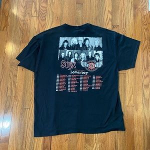 Styx x Loverboy Band Concert shirt